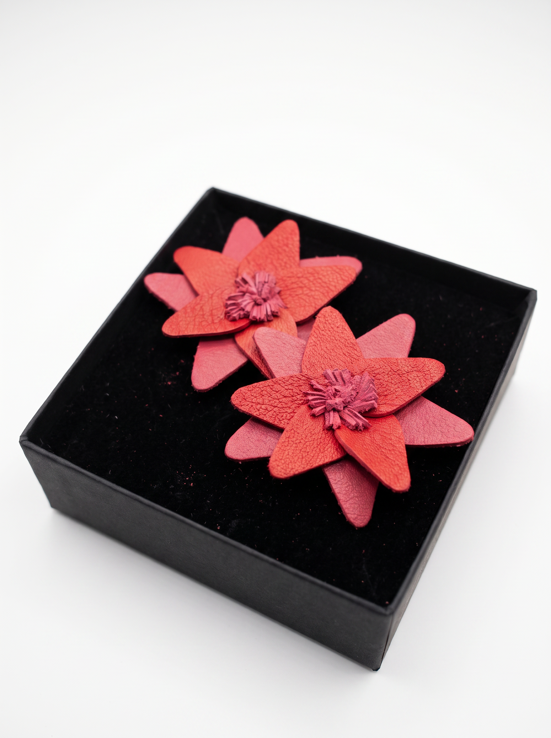 Earrings - Ninfea oversized red