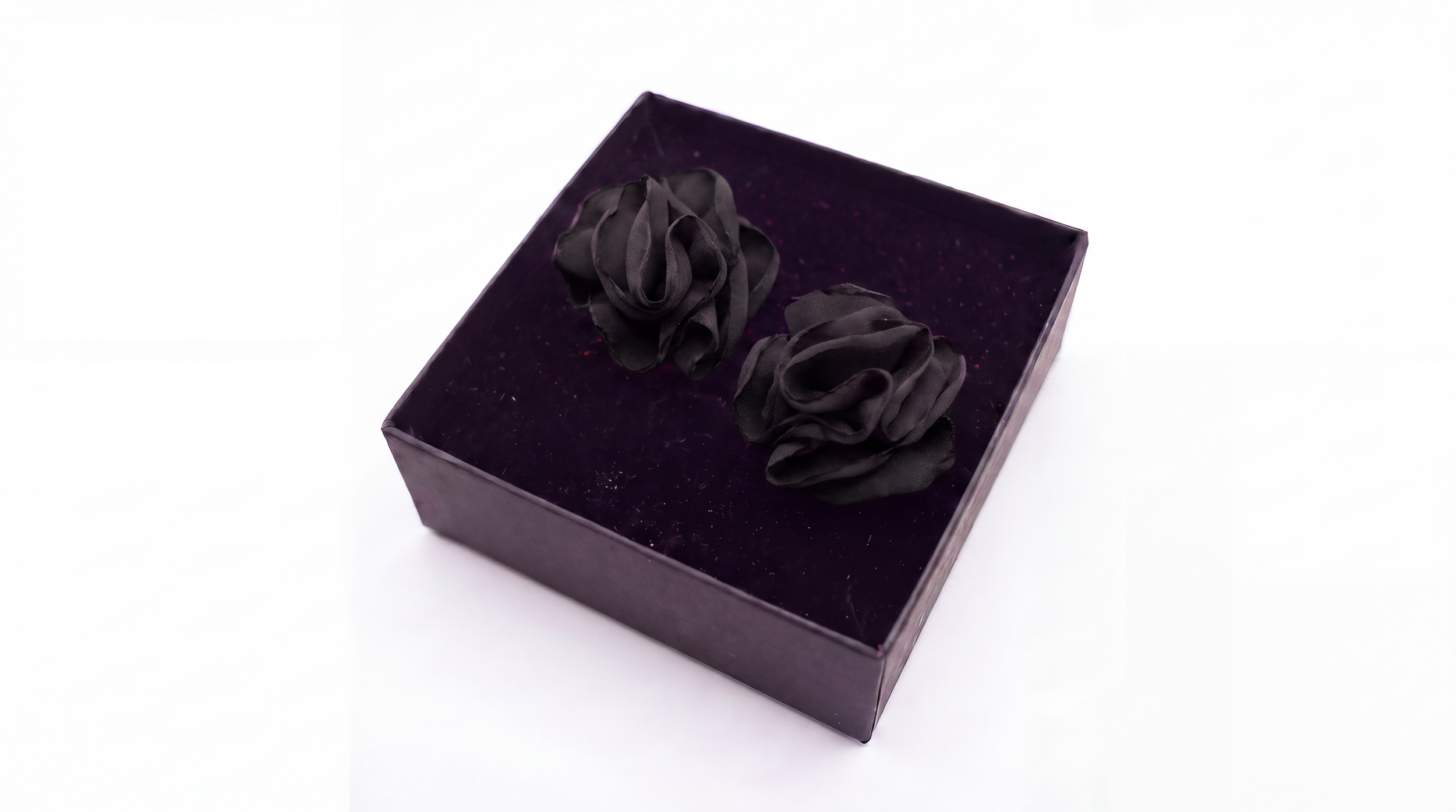 Earrings - Chiffon Bougainvillea Black