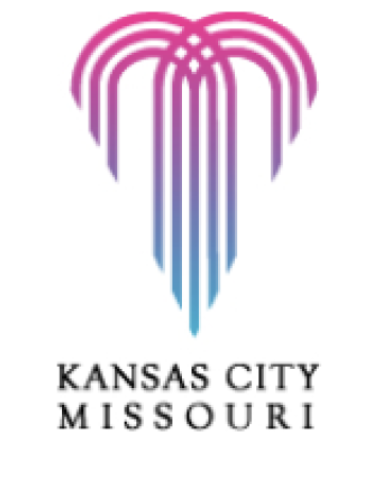 Colorful fountain logo for KCMO