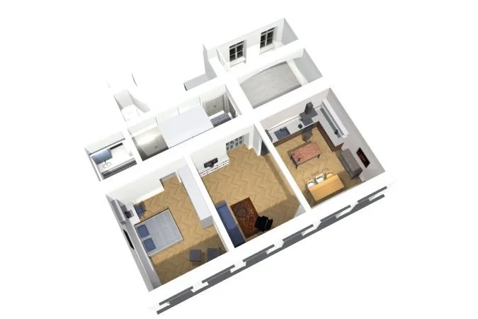 Rekonstrukce bytu v Karlíně