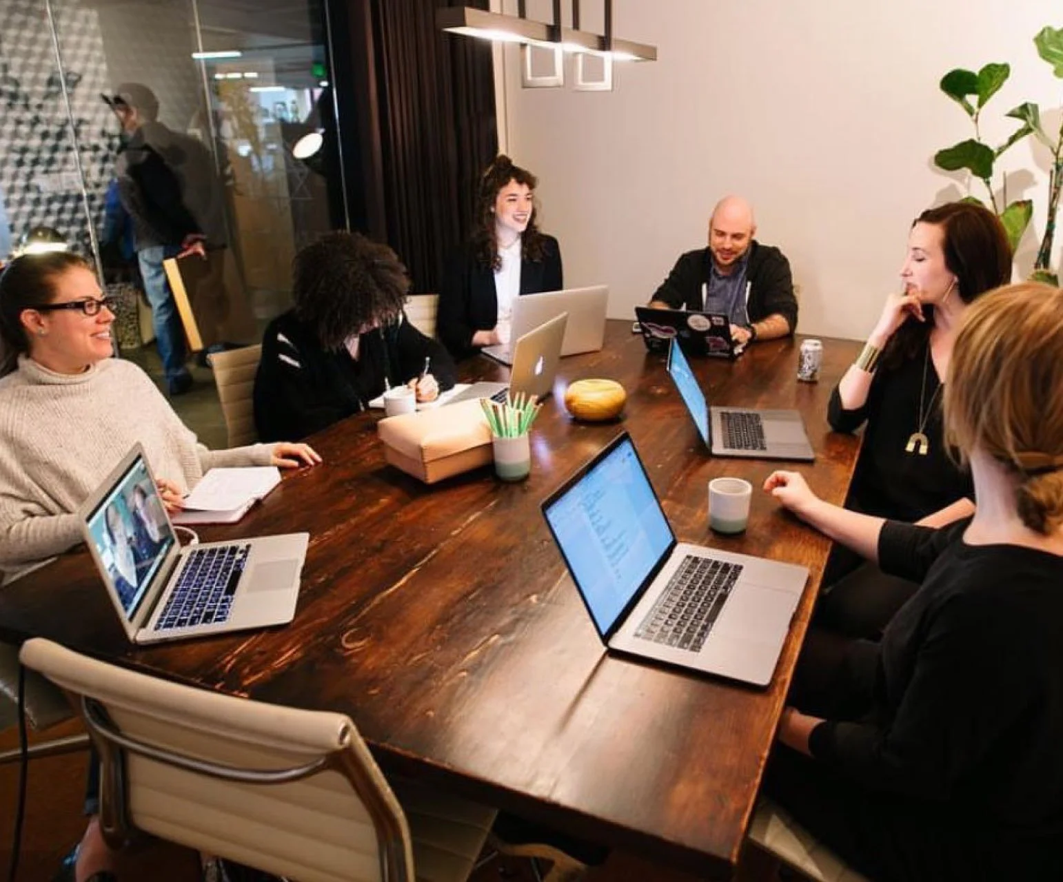 Holly Robins (owner of Wildern Design & Interactive) with design, engineering and project team