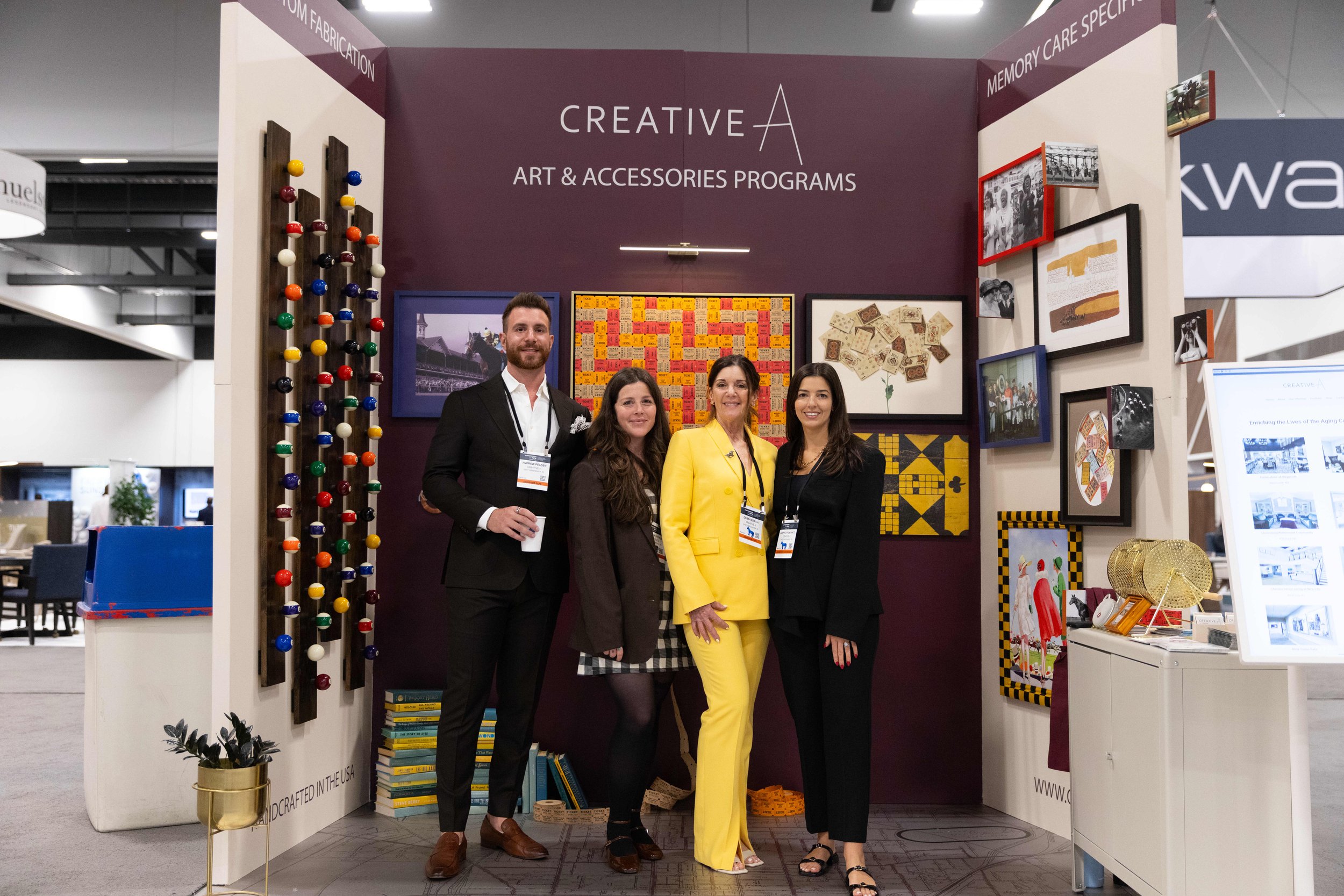 Exhibitor booth for a creative art and accessories program at a Central Bank Center expo, featuring professional trade show photography by 859 Photography in Lexington, KY.