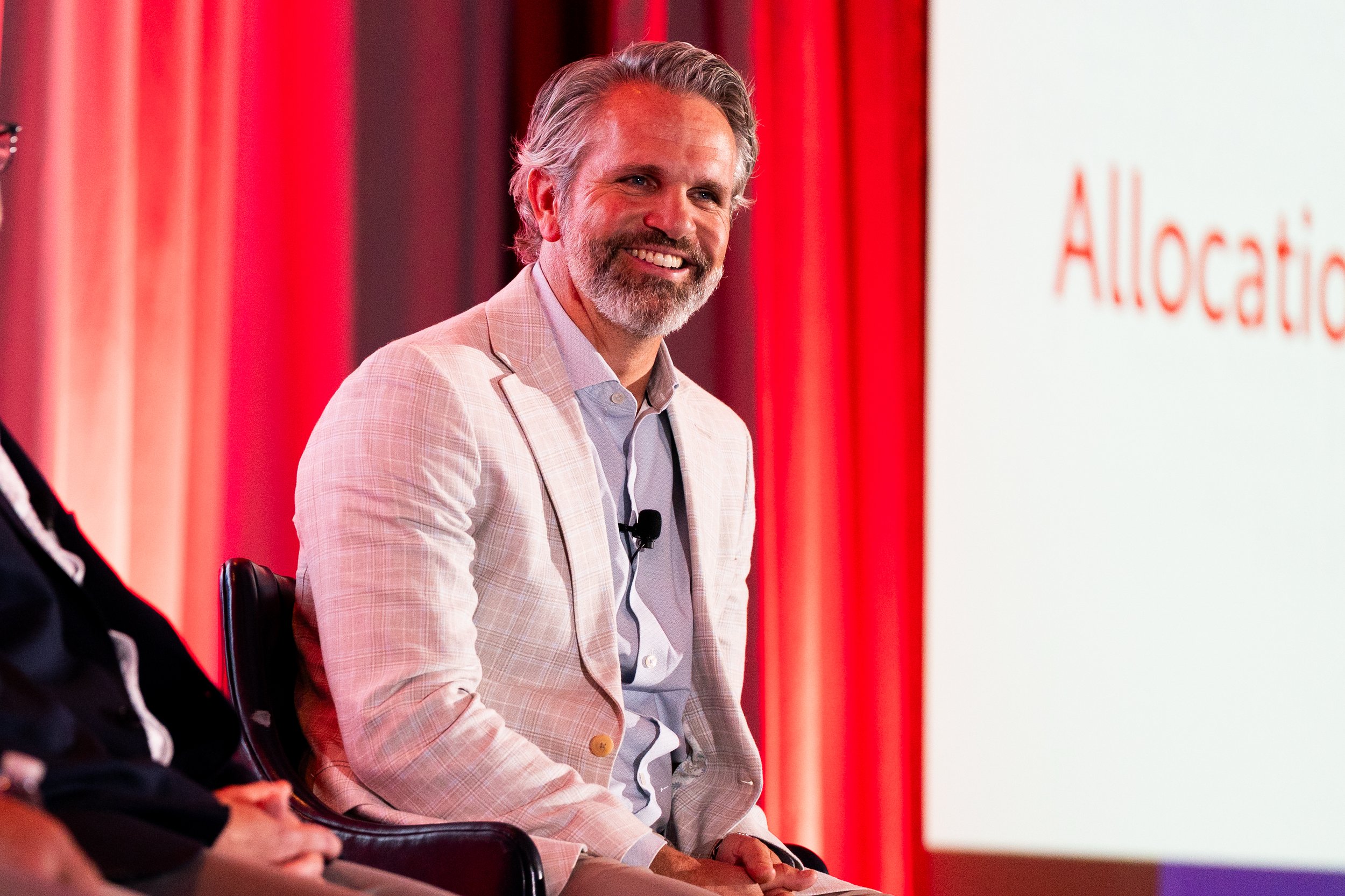 Toyota executive giving a professional presentation at the Marriott at Griffin Gate in Lexington, KY, captured by 859 Photography during an annual fleet meeting.