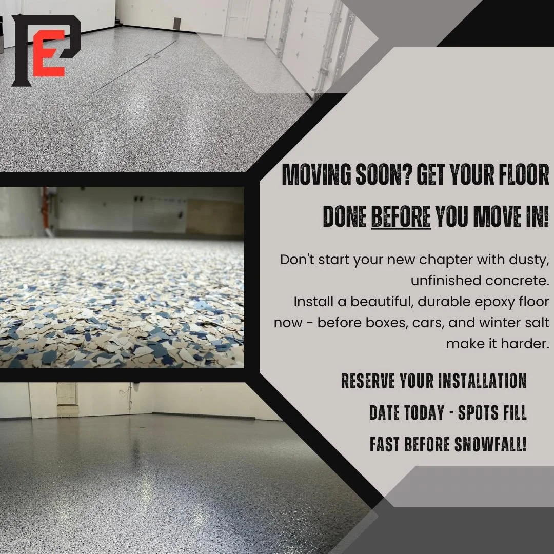 That fresh start feeling hits different when your garage floor looks this good 👇

If you&rsquo;re moving this fall or want your floor ready before the snow flies, now&rsquo;s the time to book!

✅ Dust-free, sealed, and protected from debris
✅ No mov