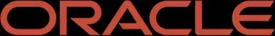 Close-up of the Oracle logo in red letters on a black background.