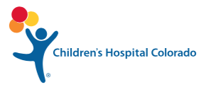Children's Hospital Colorado logo featuring a colorful abstract figure and text.