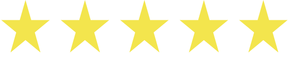 Five gold stars on a black background.