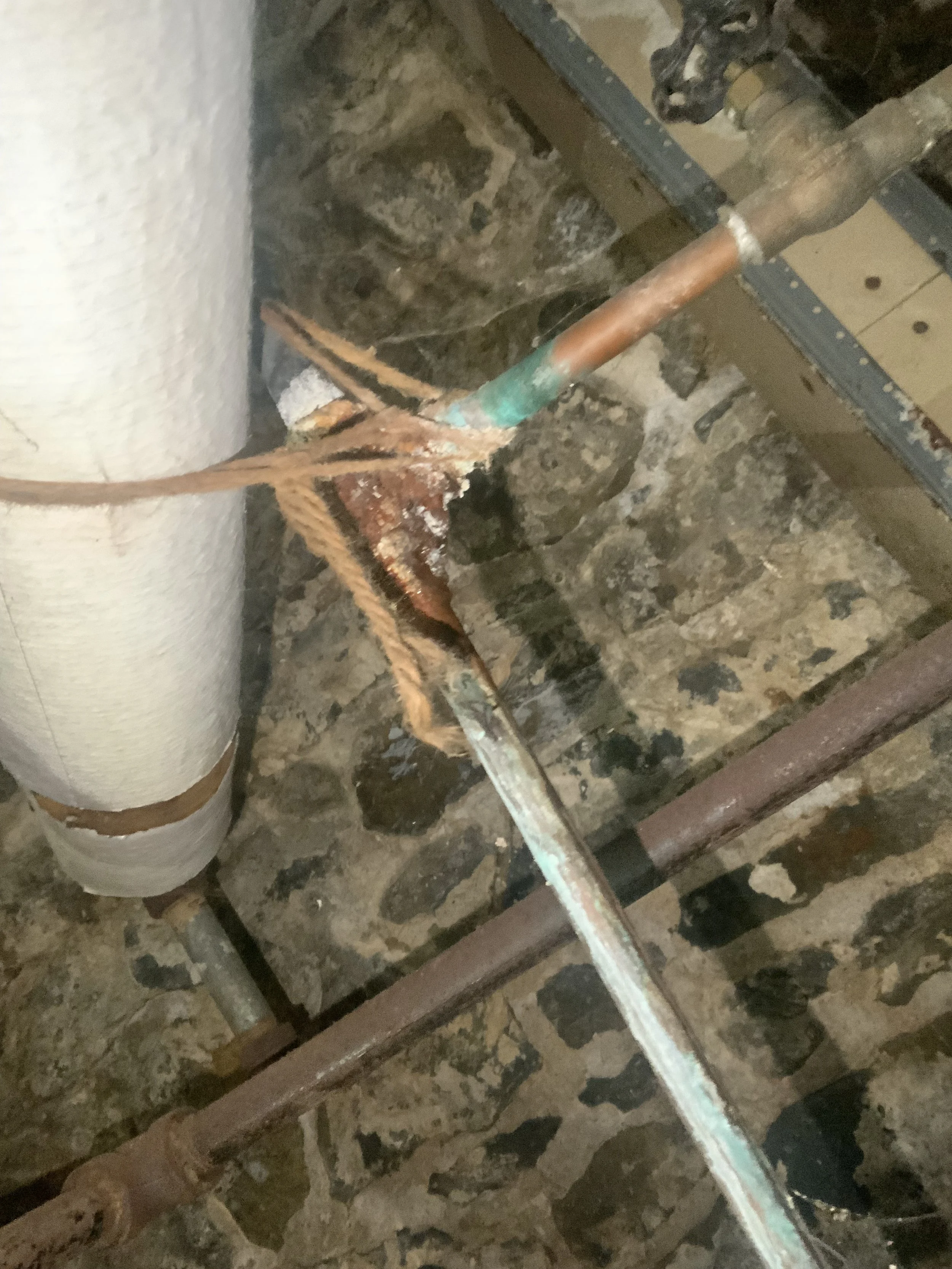 "Our team installed a new water line for a residential customer in Easton, replacing the old and corroded system."