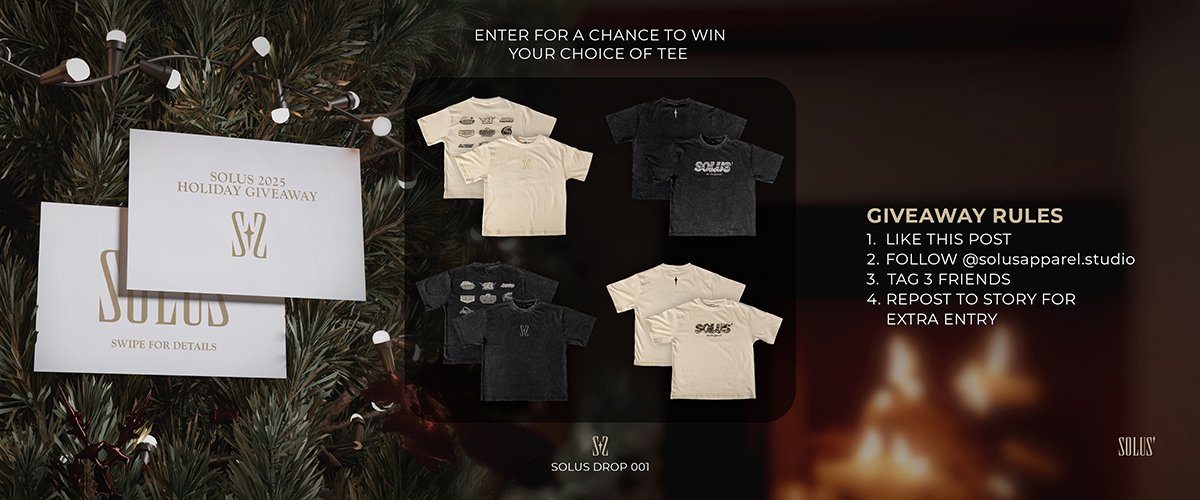 Solus Holiday Giveaway Instagram Carousel