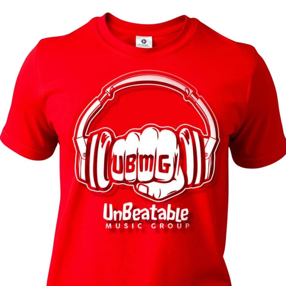 UnBeatableMusicGroup Brand Shirt- Red