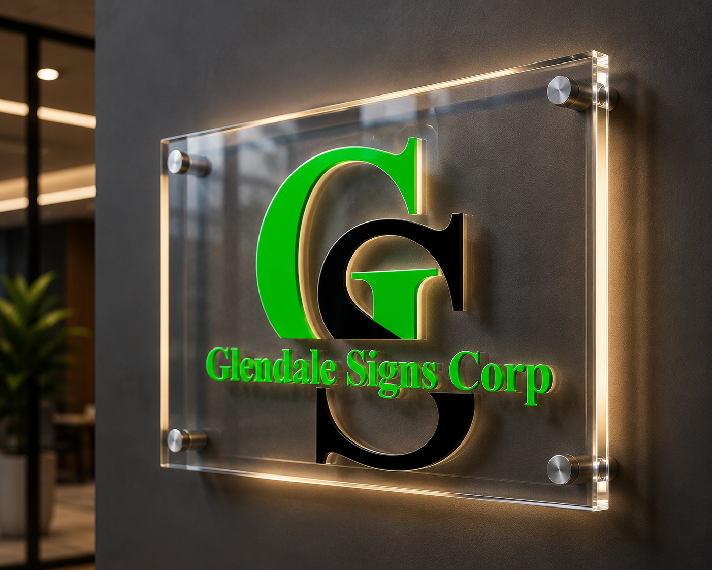 Luxury Clear Acrylic Sign