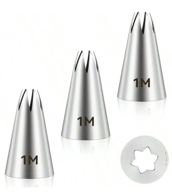 3 PCS 1M Cake Piping Nozzle Tips