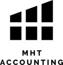 Logo for MHT Accounting with a crown symbol above the company's name.