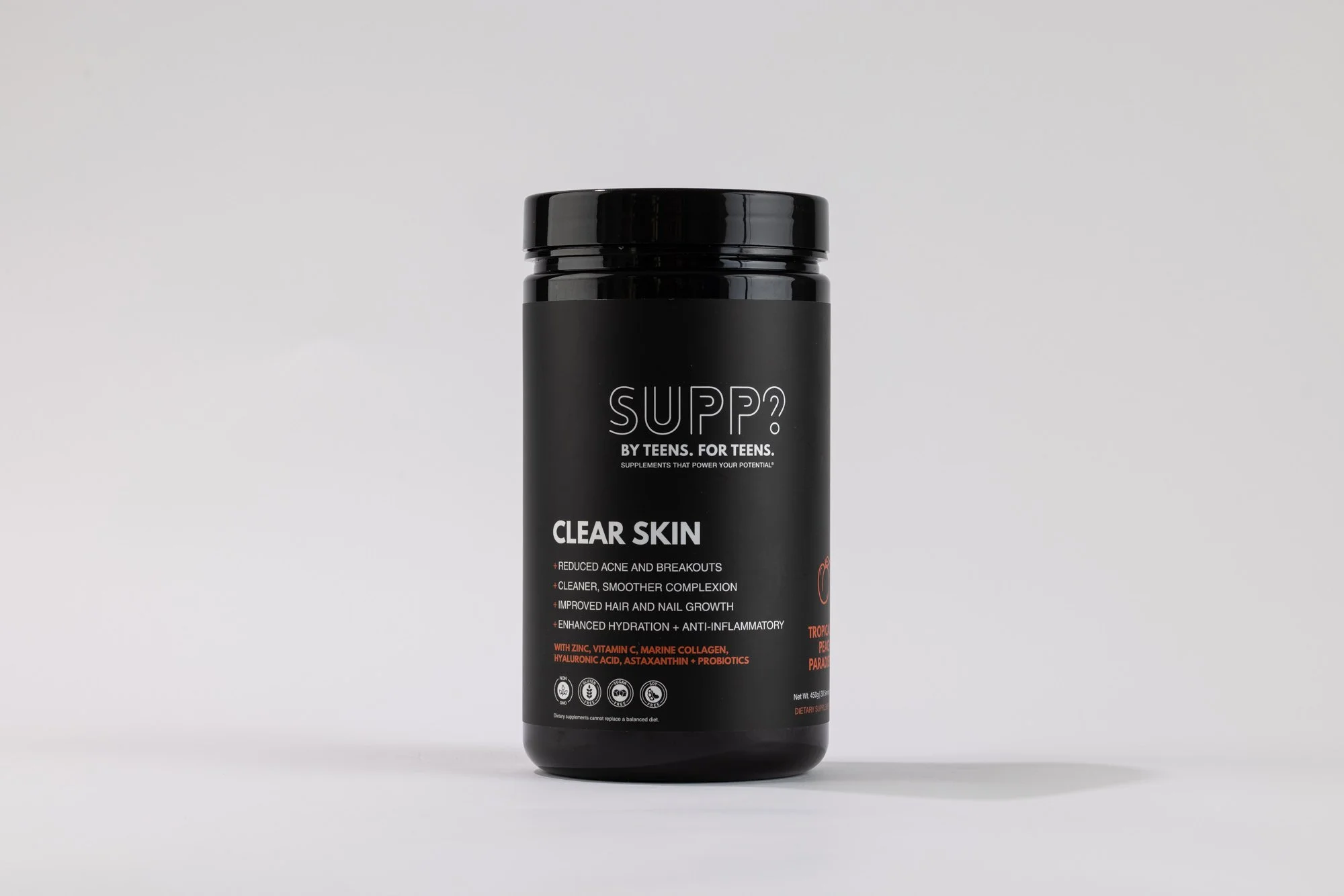 SUPP? CLEAR SKIN in Tropical Peach Paradise Natural Flavor