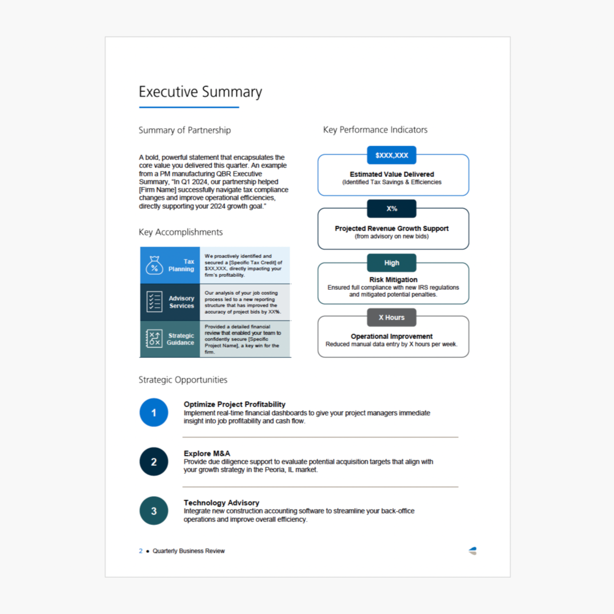 Proposals & Multi-Page Reports