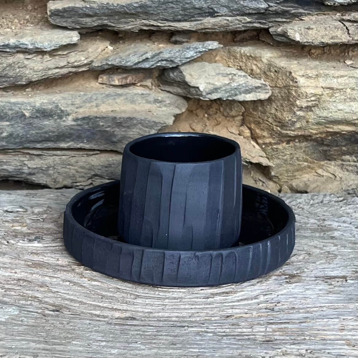 Staccato cup straight in Obsidian