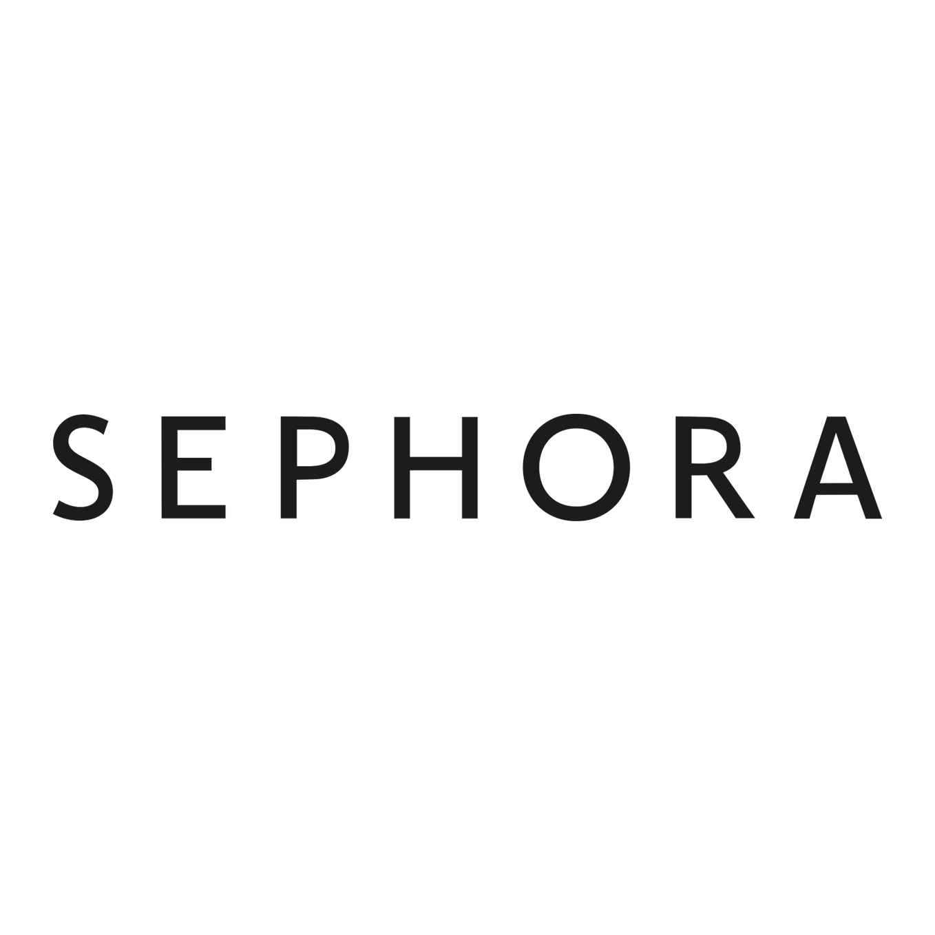 Sephora logo in black text on a white background.