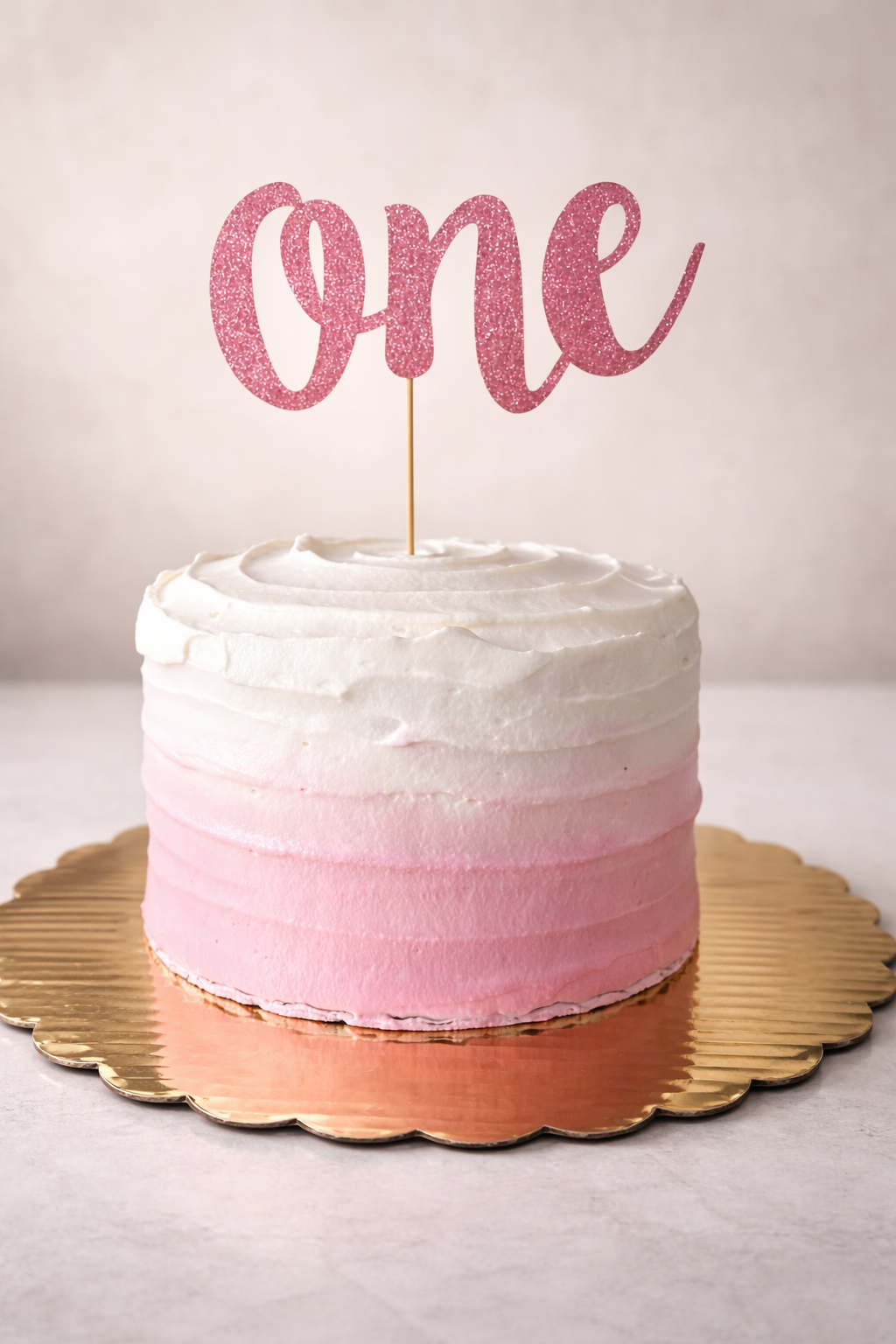 Vanilla Cake with Beet Juice Concentrate-dyed frosting