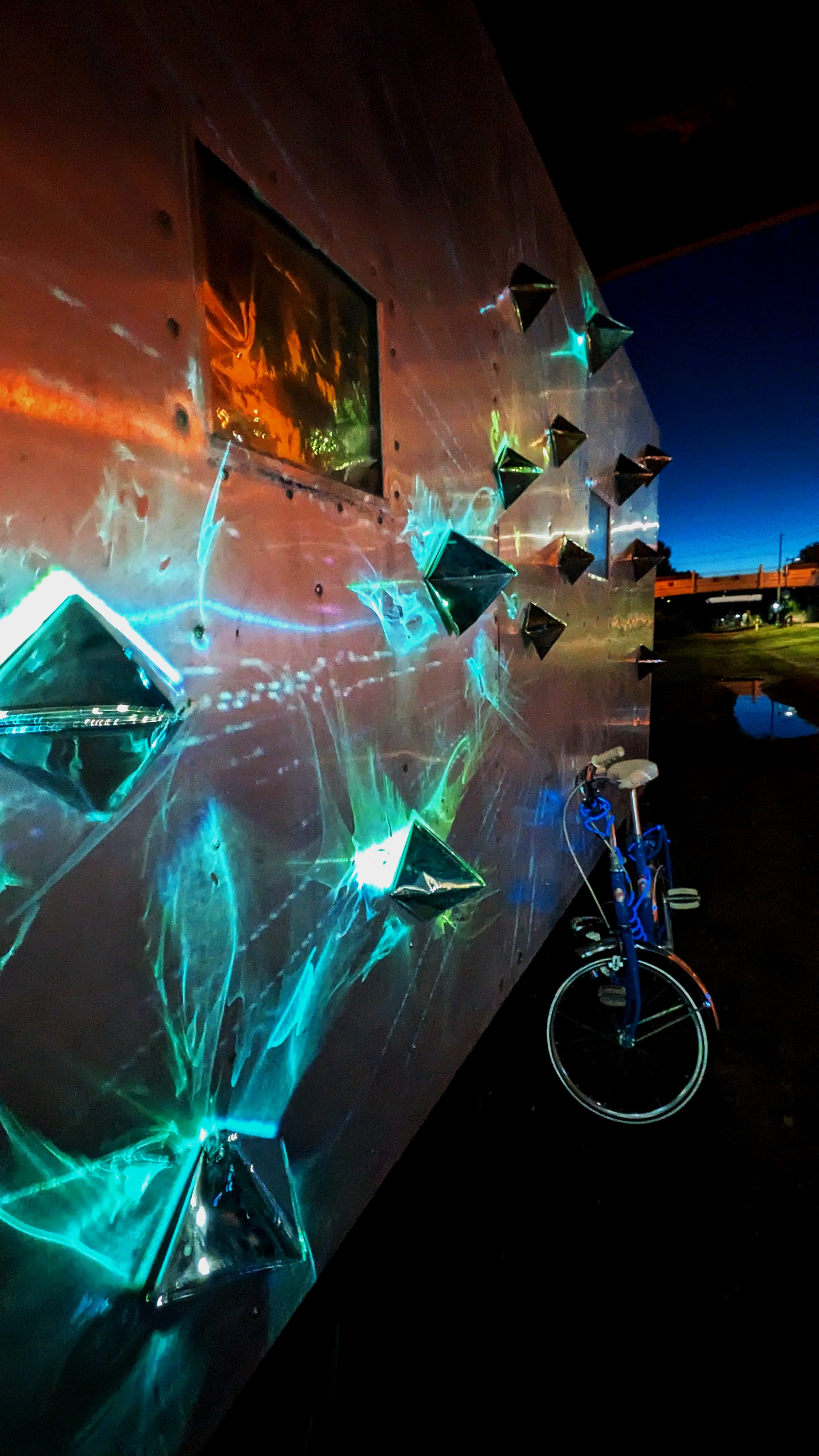 light art installation projection mapping