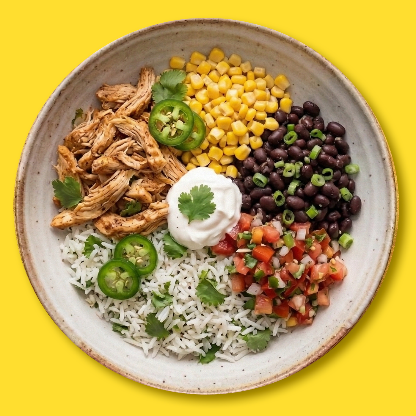 BURRITO BOWL WITH CILANTRO LIME RICE