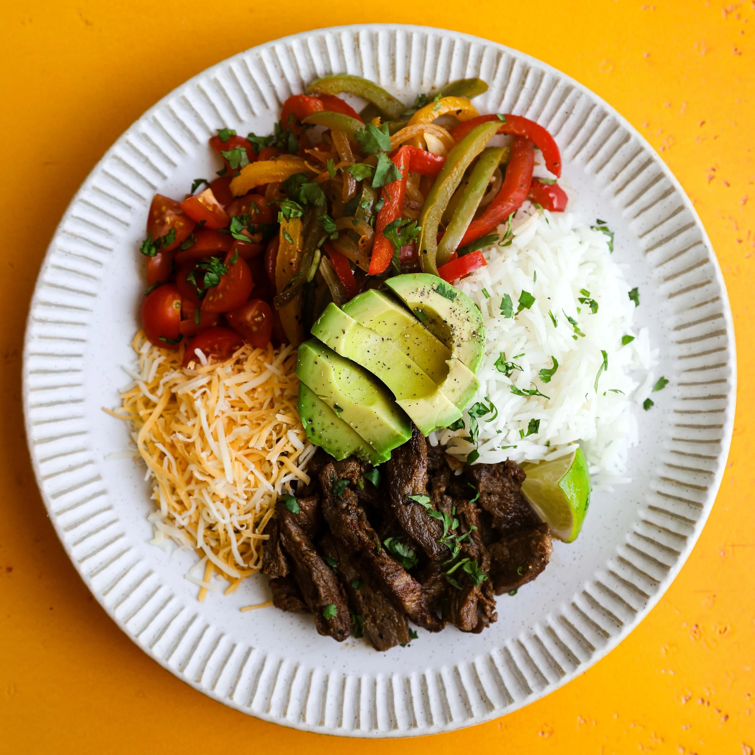 Beef Fajita Bowl with Siete Seasoning