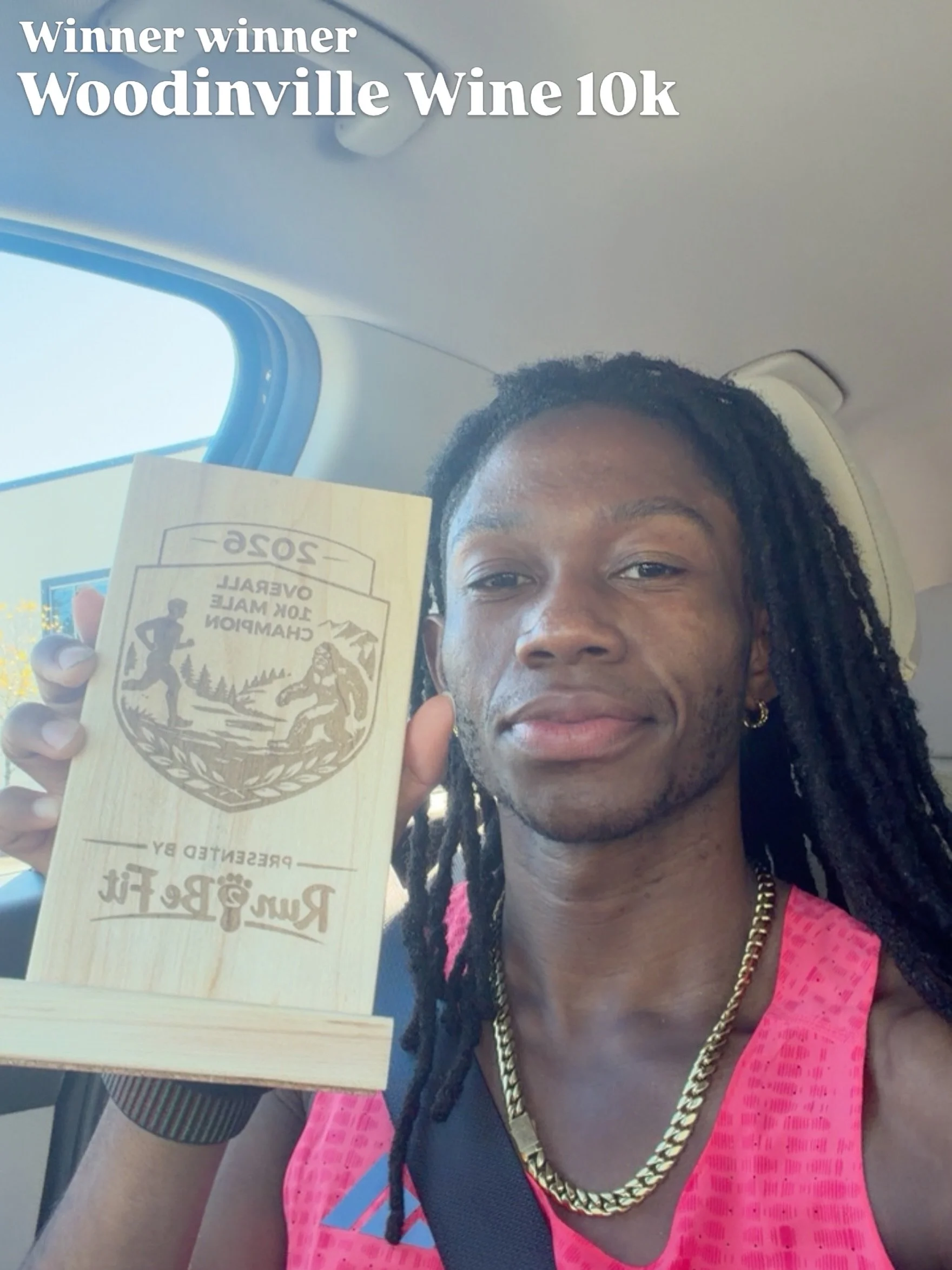 CONGRATS TO @derrick_bates30 on the W at the Woodinville Wine 10k! A strong effort running solo up at the front for nearly the whole way! Just 2 weeks away from the Snohomish River Run Half Marathon where he will be lighting up the trail, yet again!