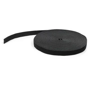 StarTech Hook and Loop Cable Ties | 50ft Bulk Roll (Black)