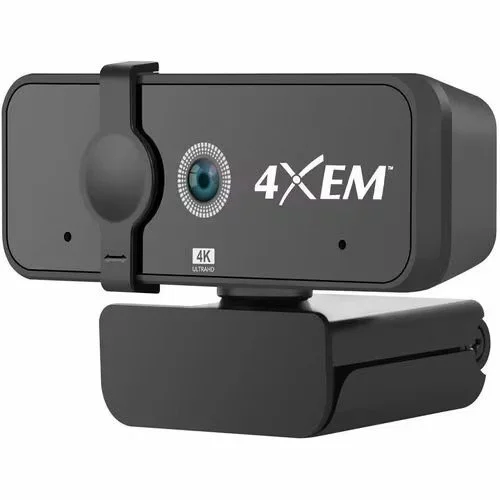 4XEM 4K Ultra HD Webcam with Auto-Focus & Privacy Shutter