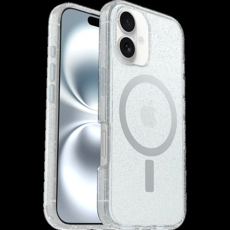 OtterBox React Series Case for iPhone 16 – Stardust Clear Protective Case