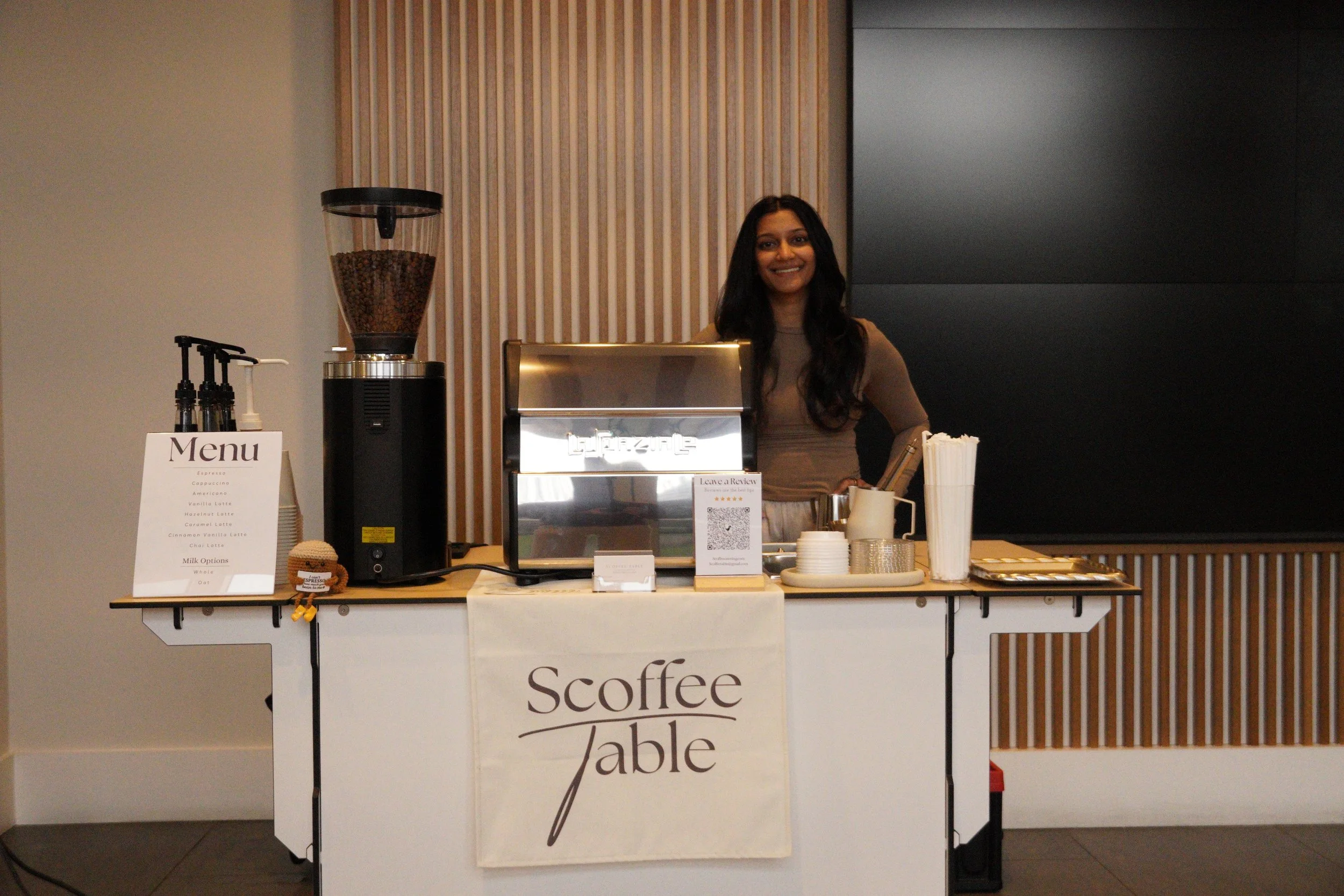 mobile espresso bar catering and branded coffee cart catering