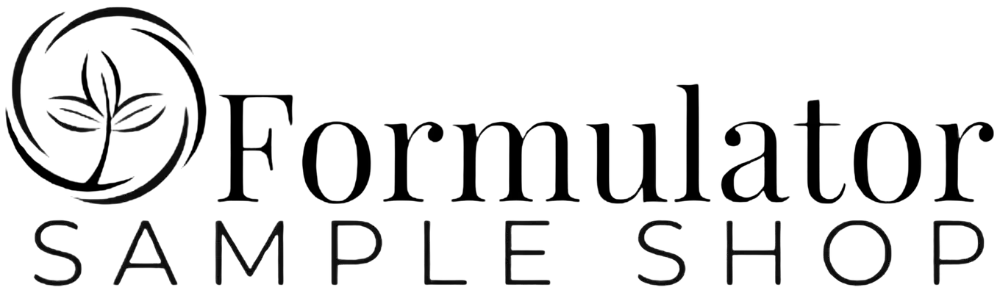 Black and white logo for 'The Forest Sample Shop' with stylized tree imagery.