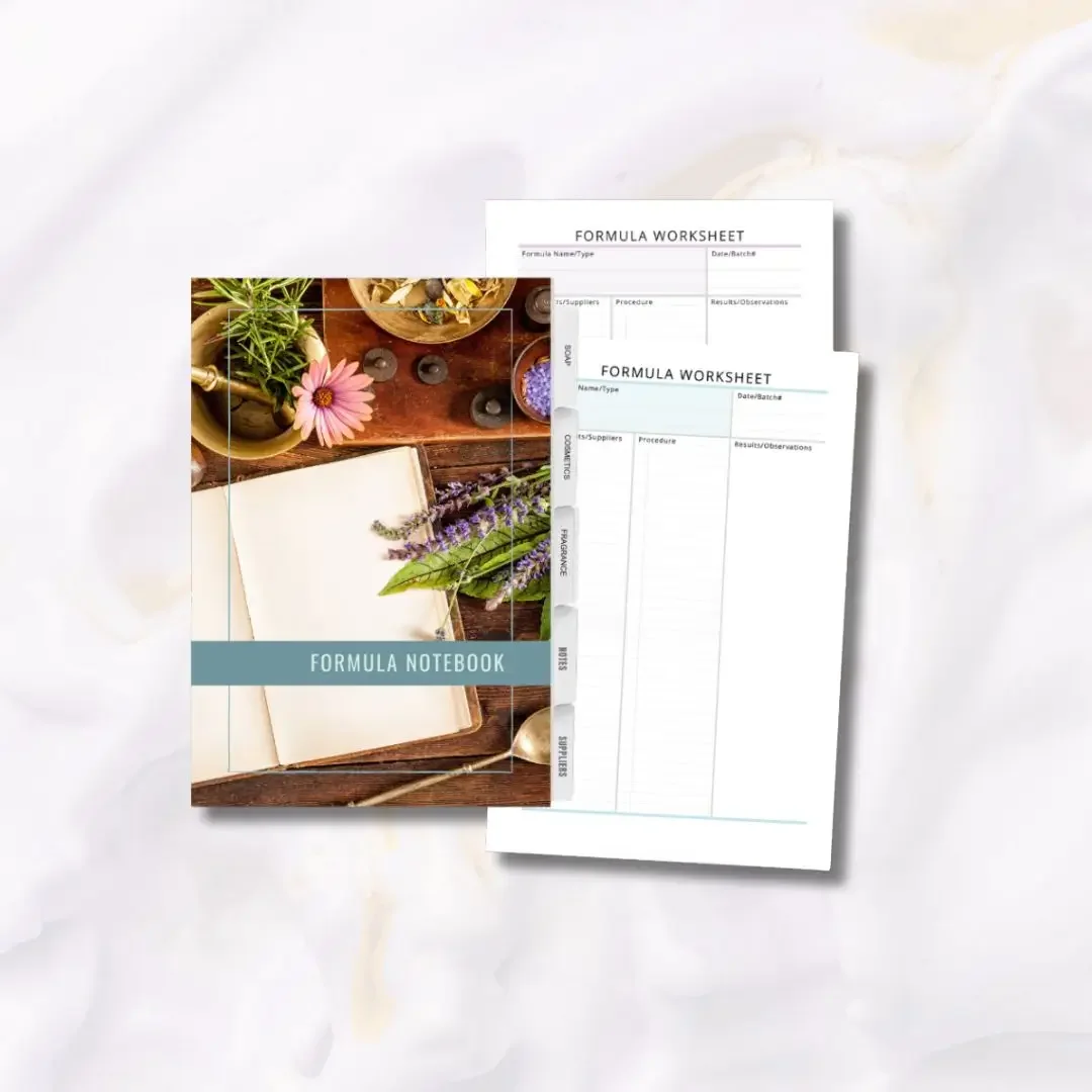 Formula Notebook – Soap, Cosmetic & Fragrance Organizer (Spiral Bound)