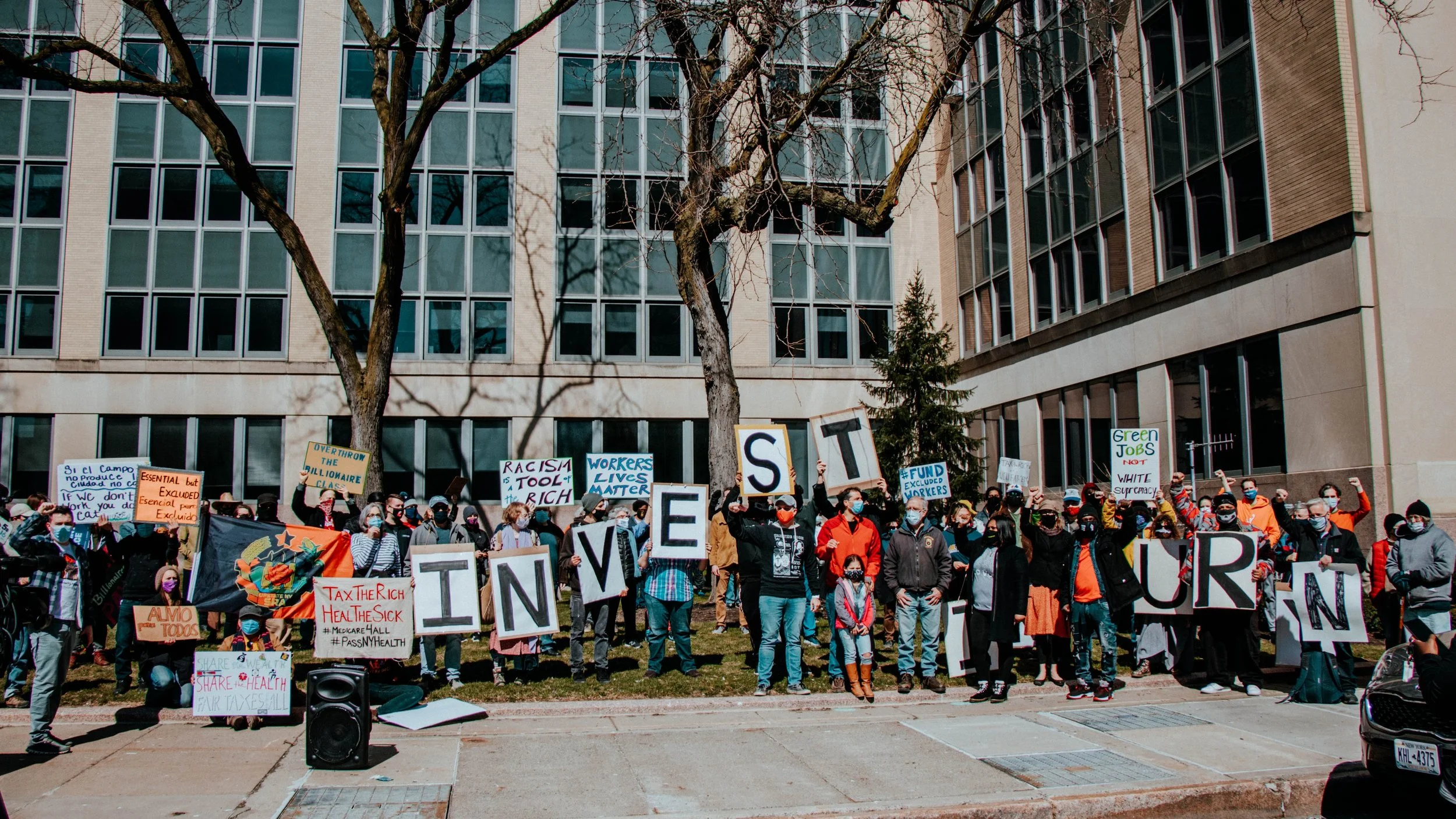 DSA Leads Rally to Tax the Rich