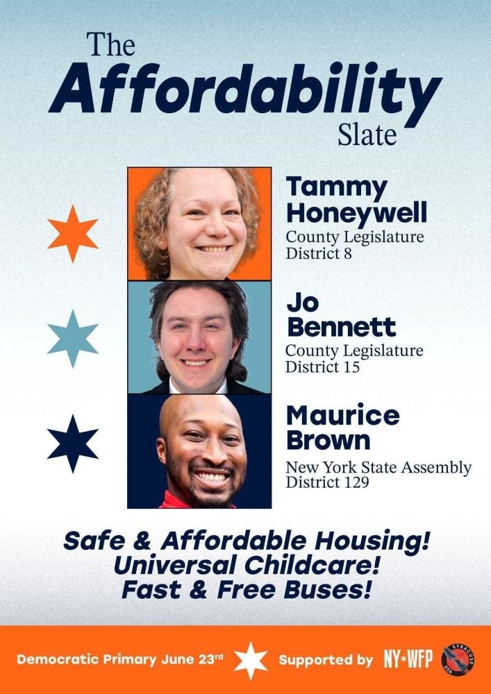 Syracuse DSA: The Affordability Slate!