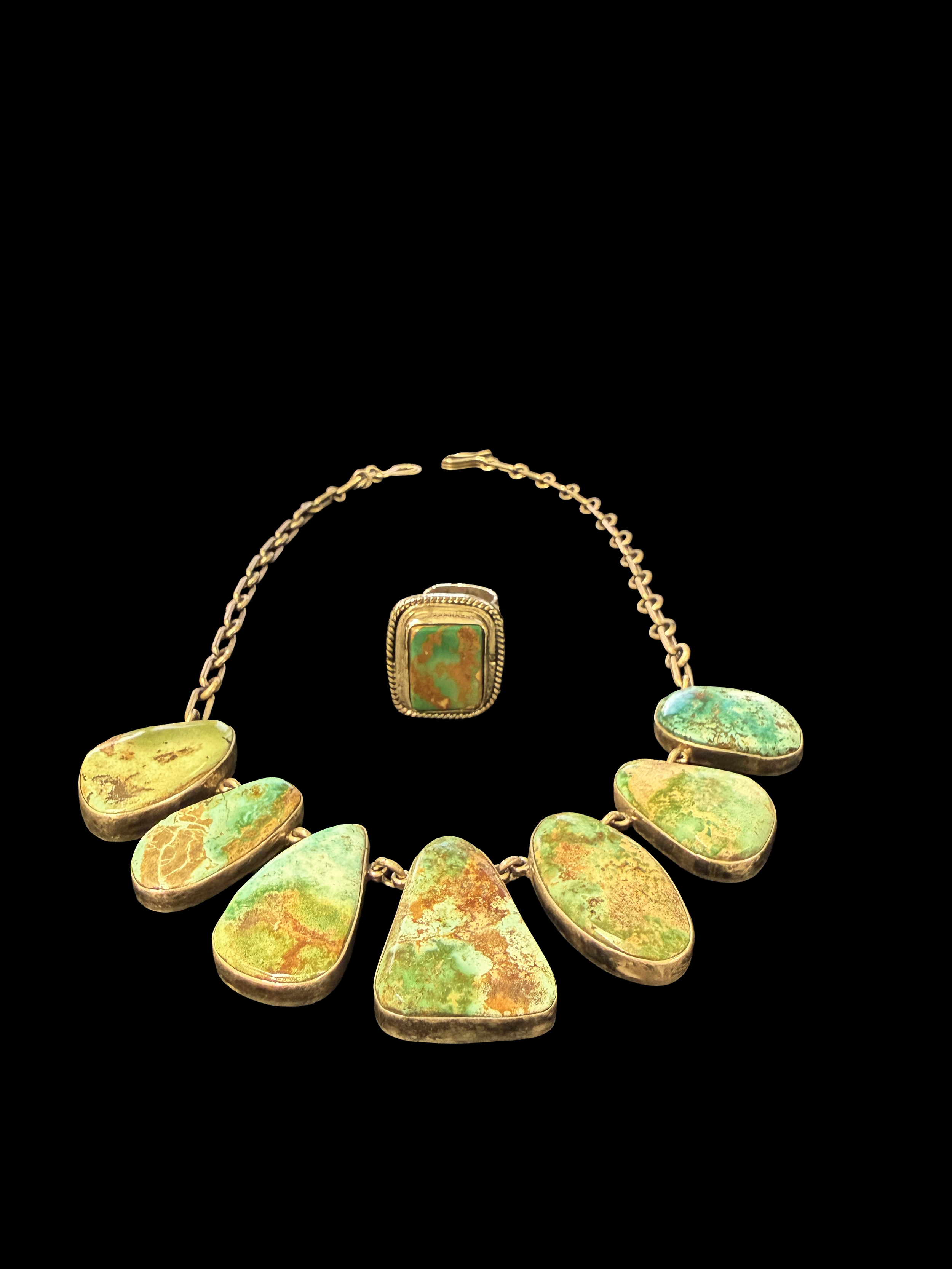 Beautiful multi-colored Persian turquoise jewelry.