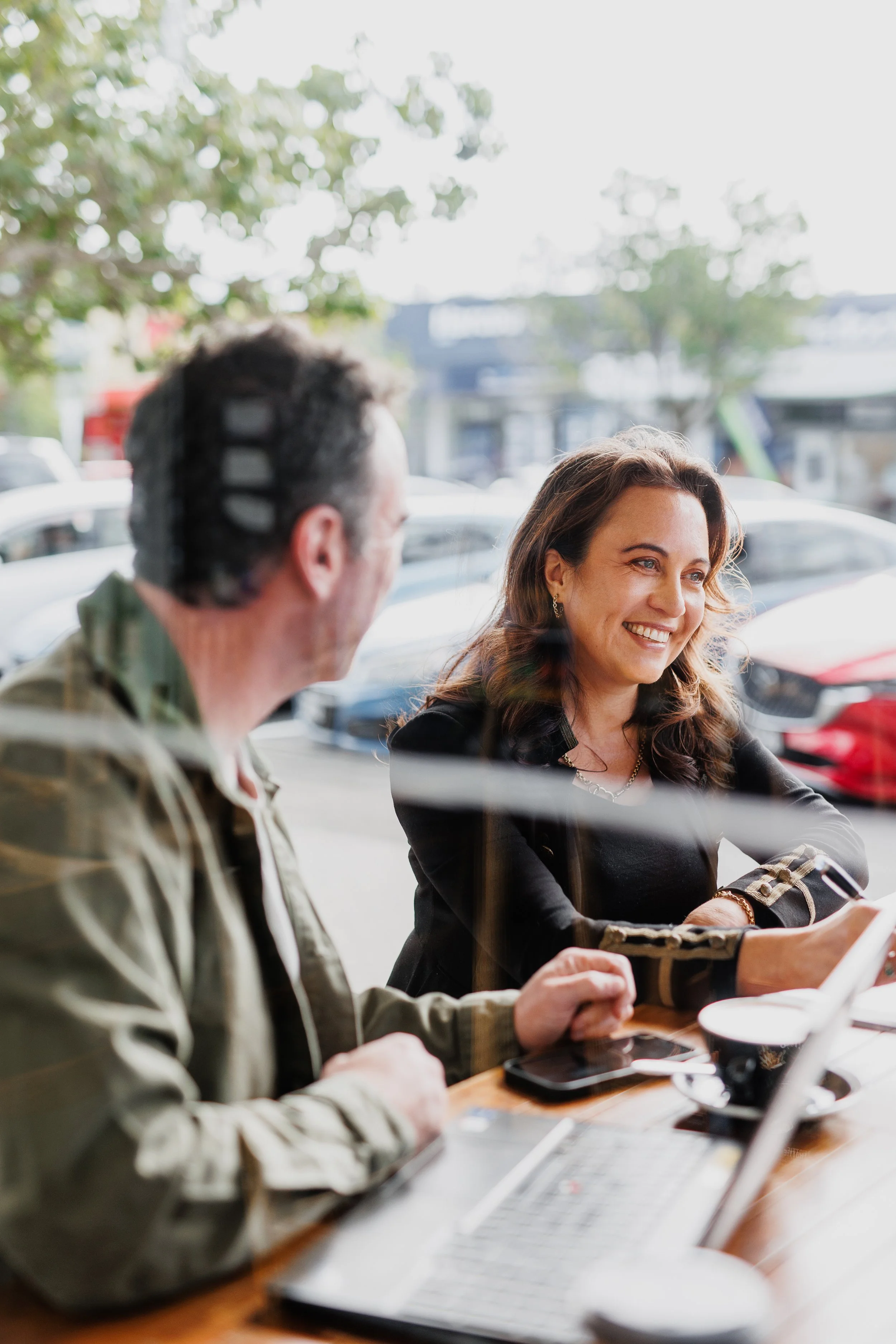 Claire at a Financial Advice Meeting with Clients