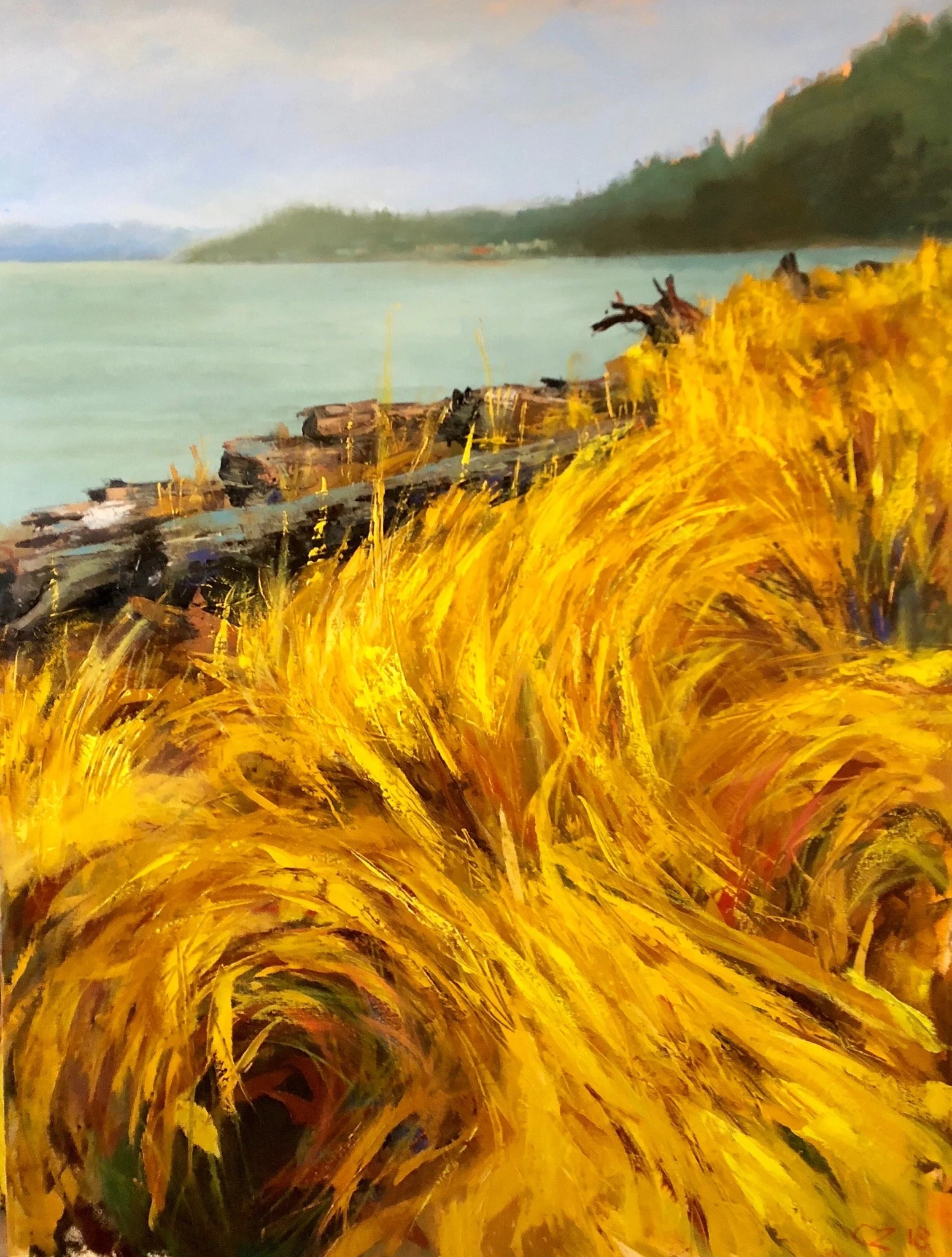 GOLDEN  Lincoln Park Oils on canvas 30 x 40 sold