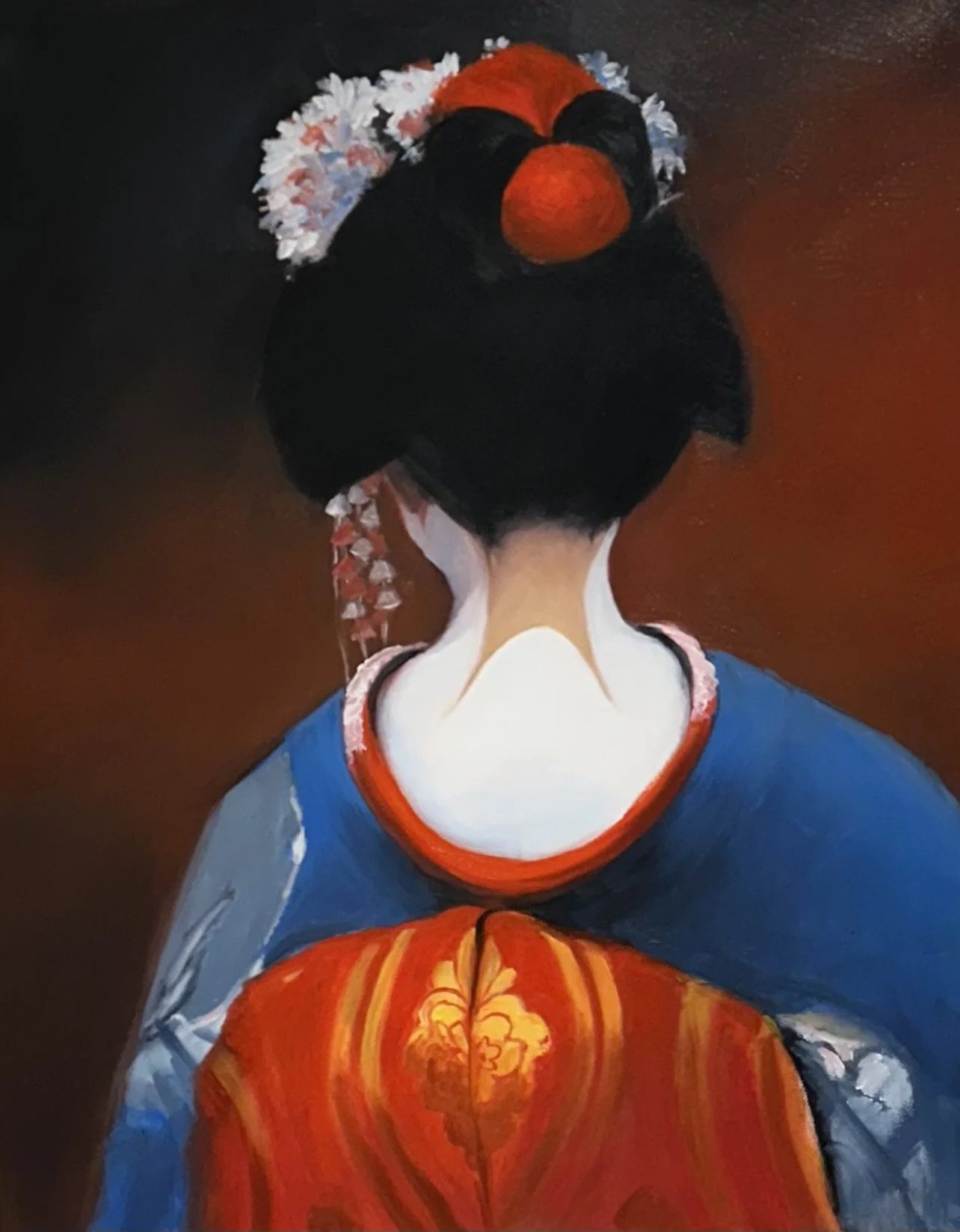 GESHIA II. 24 x 30 oil on canvas framed