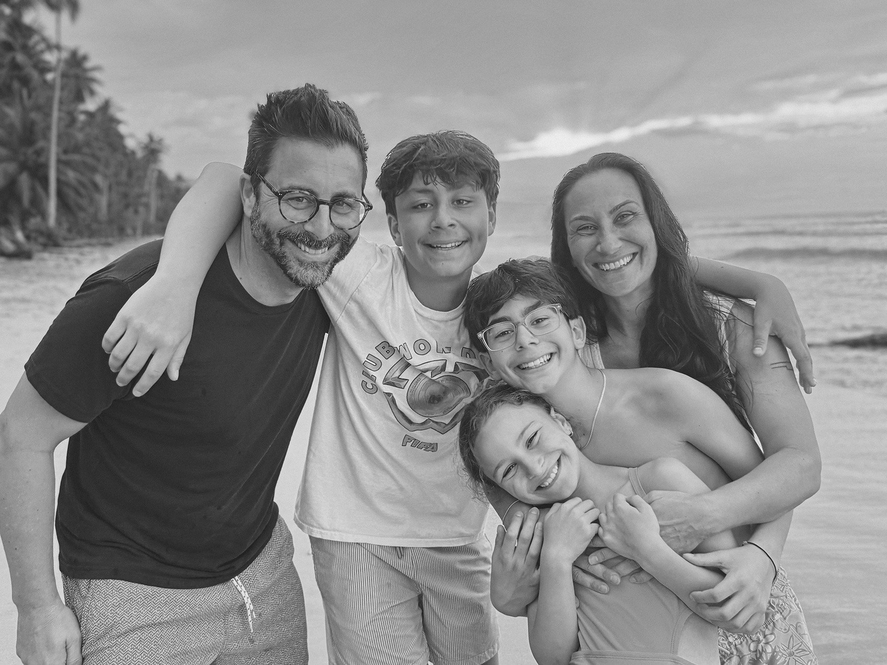Jenna Shapiro and family at the beach