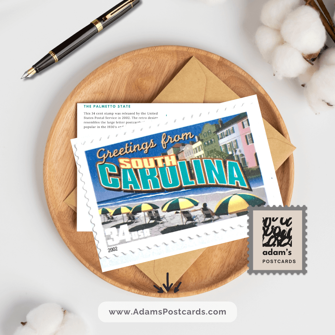 South Carolina Greetings Postcard