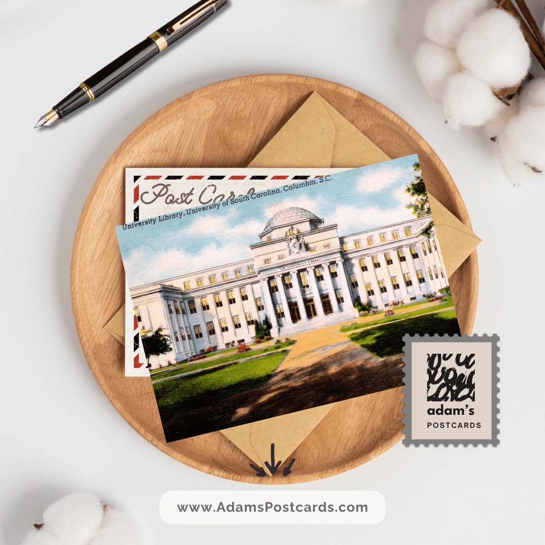 University of South Carolina Library Postcard