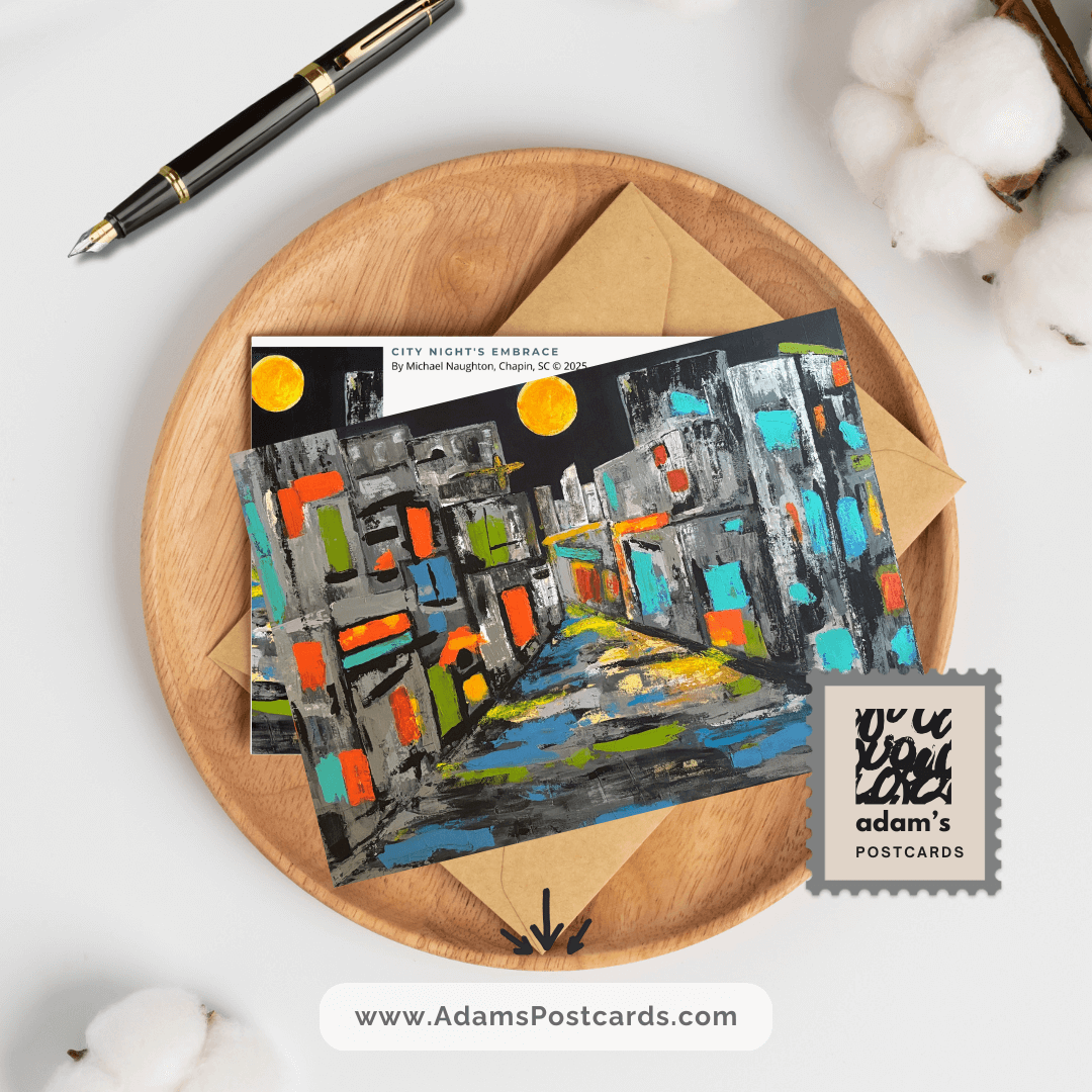 City Night's Embrace Postcard