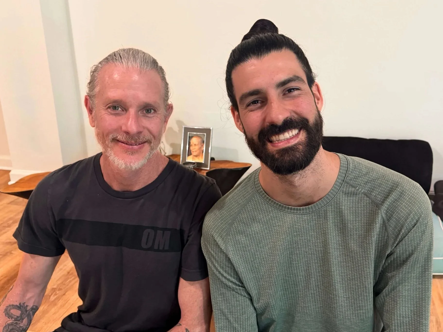 Noah Williams and Caio Asheville, North Carolina after Mysore practice