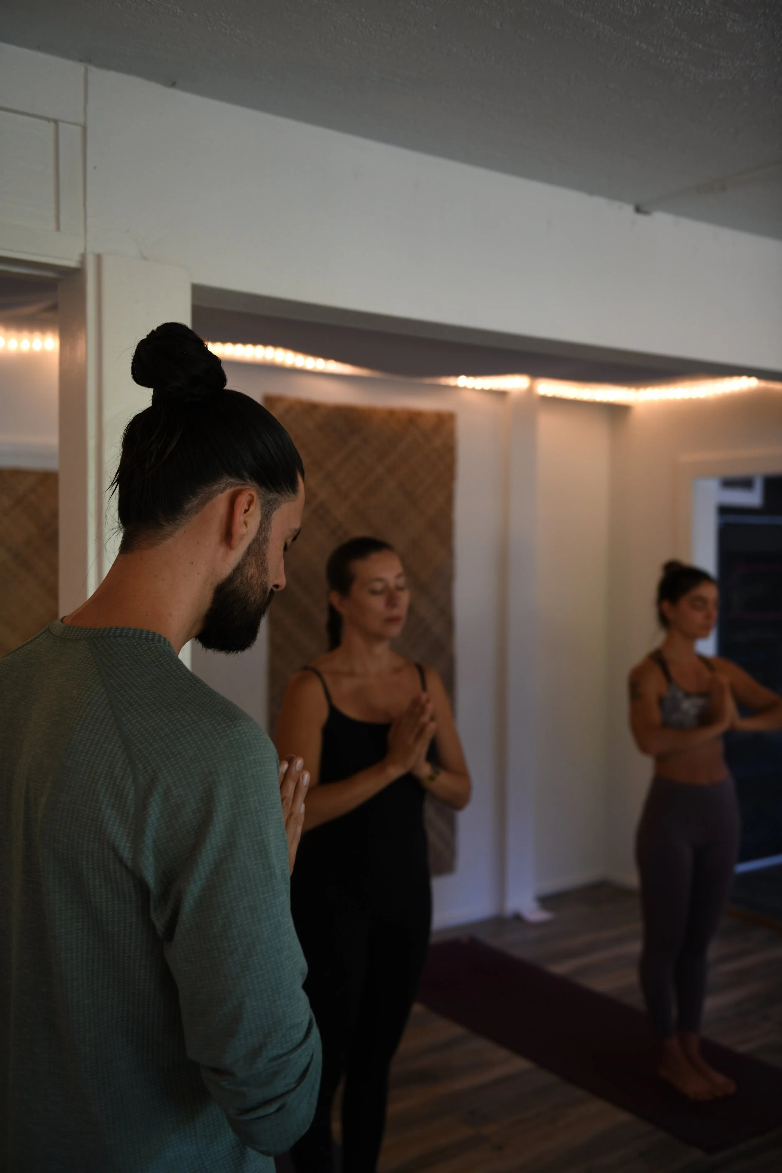 Caio chanting Ashtanga Yoga opening mantra