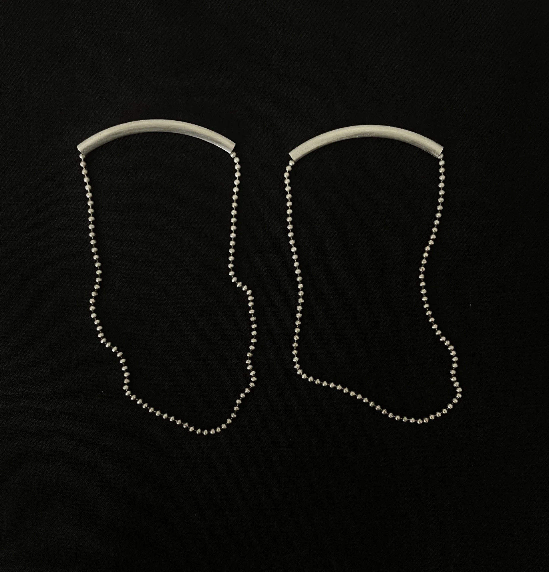 Tube Chain Earrings - Style 1