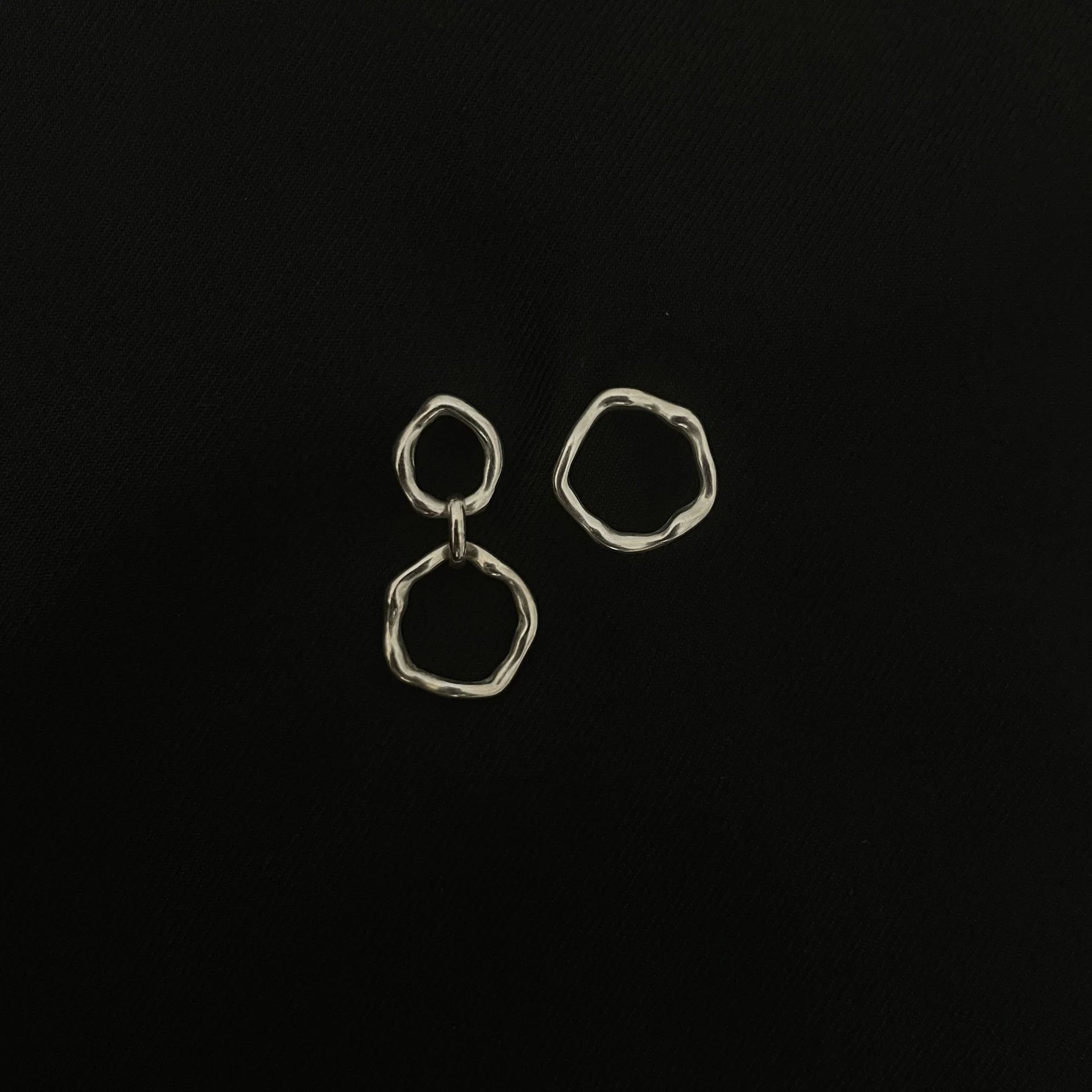 Asymmetrical Squiggle Earrings