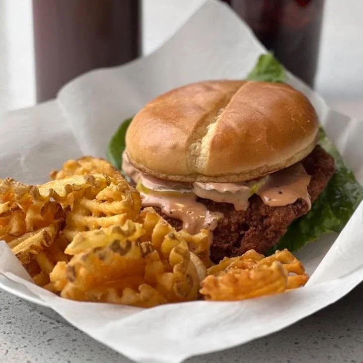 Today&rsquo;s Special: Our Big Pig Sandwich or Fried  Chicken Sandwich. Served with Waffle Fries &amp; Drink. $14.29. Open at 11am.