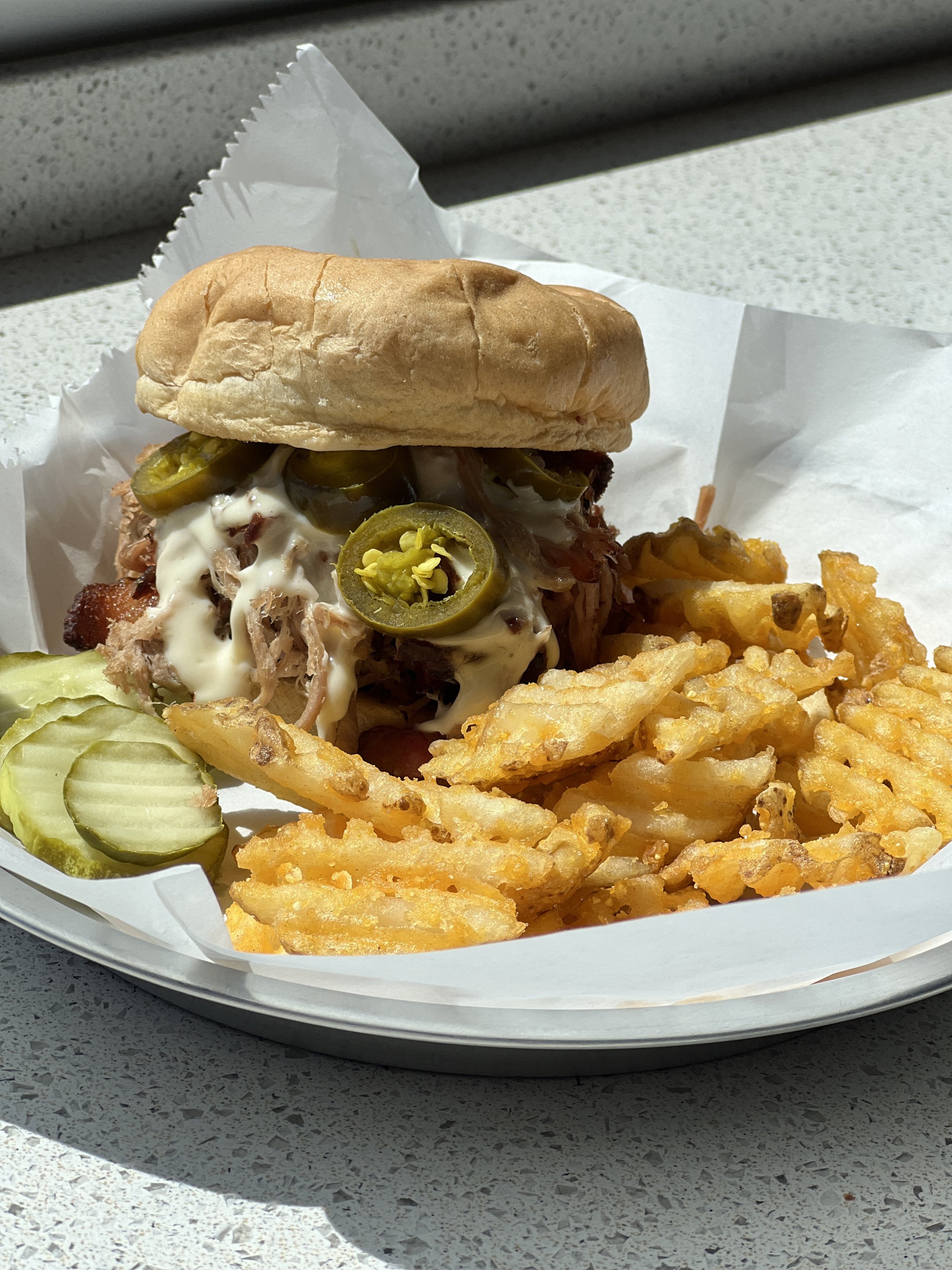 Big Pig Sandwich & Waffle Fries