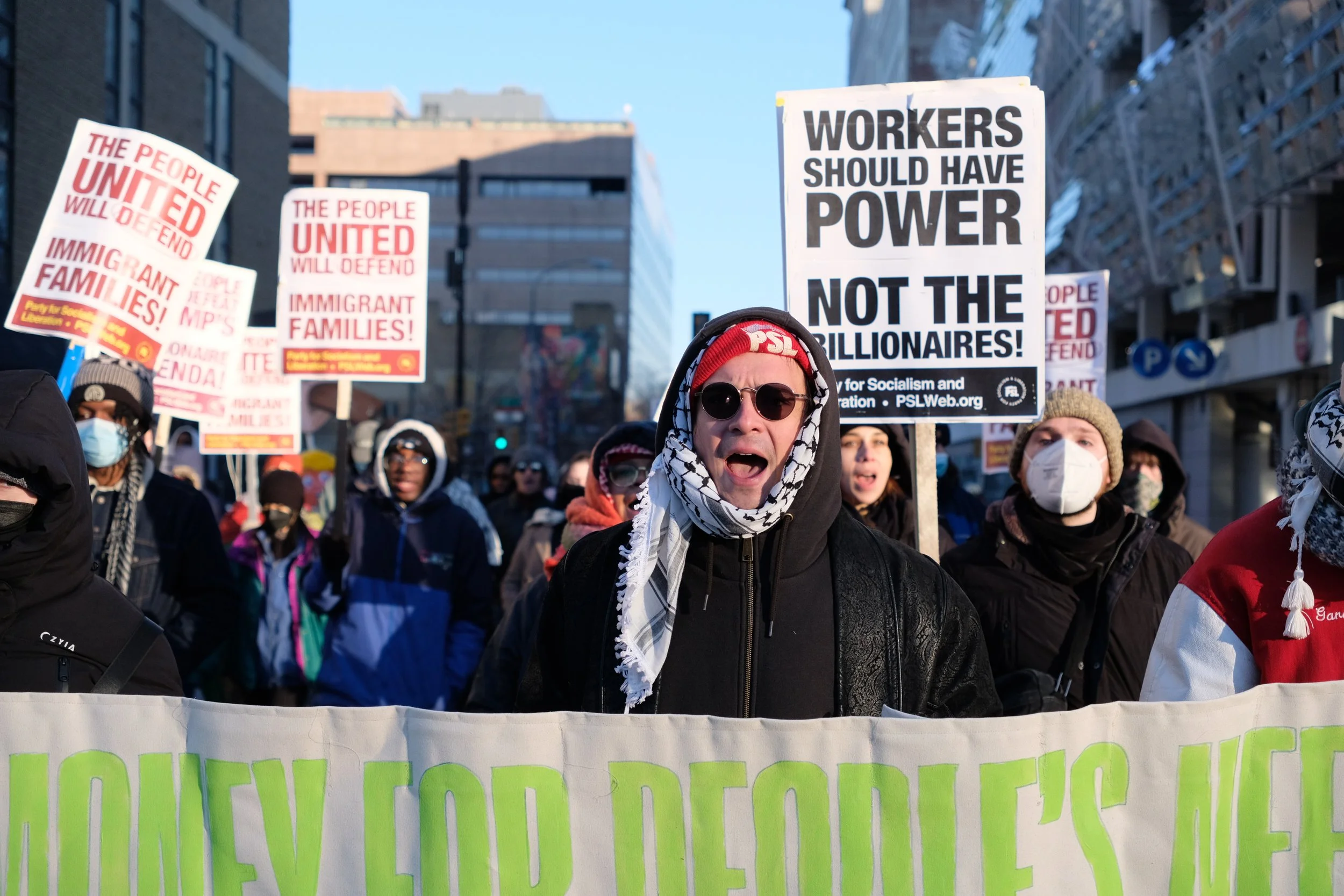 Protest against Trump administration on inauguration day