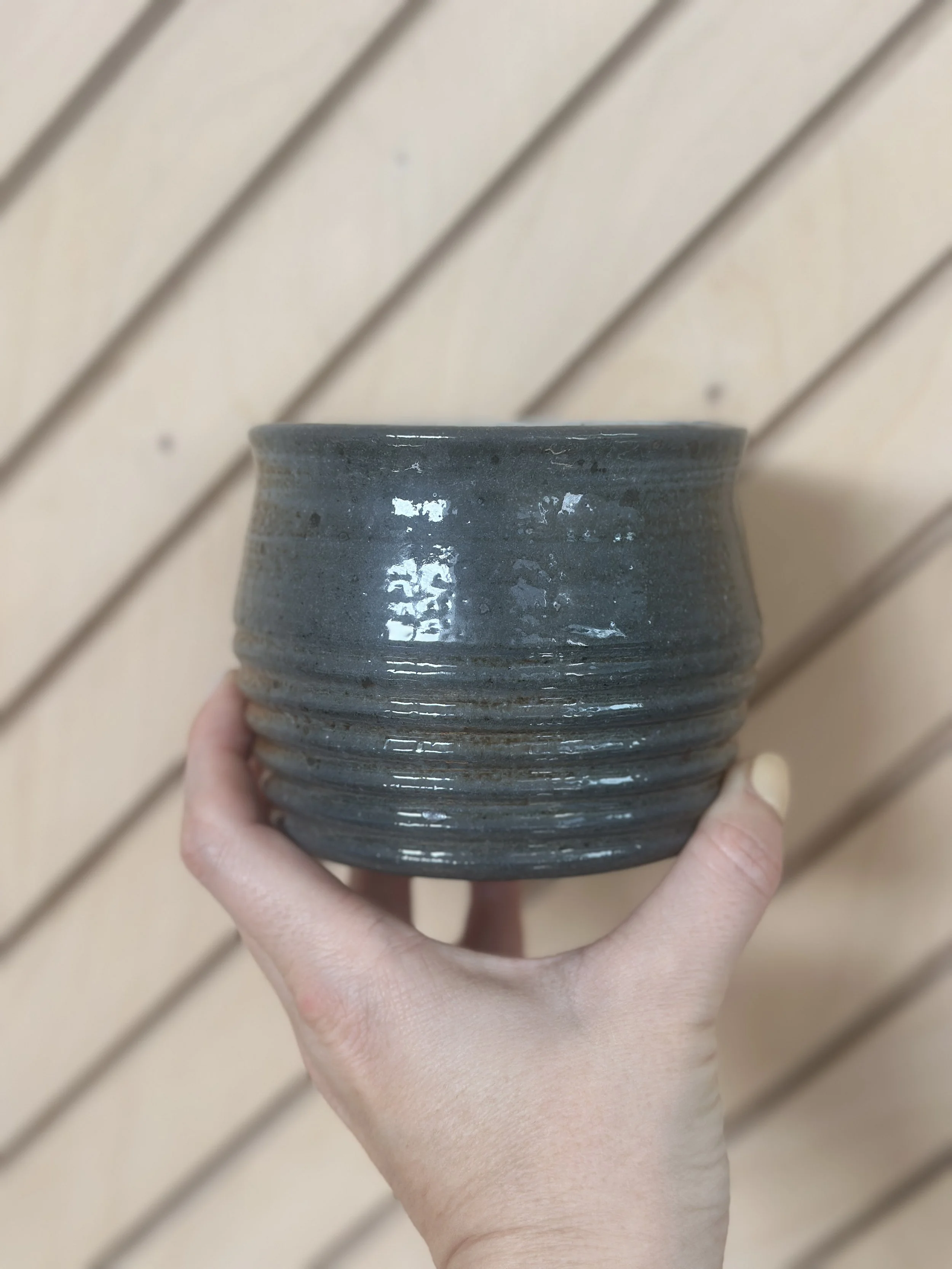 soda fired one of a kind planter